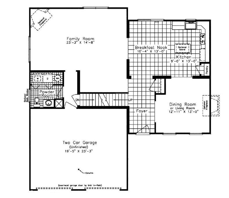 Woodmont NNA 2572 Square Foot Two Story Floor Plan